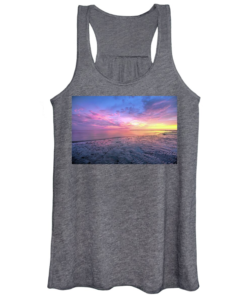 Landscape Women's Tank Top featuring the photograph End Of The Day. by Evelyn Garcia