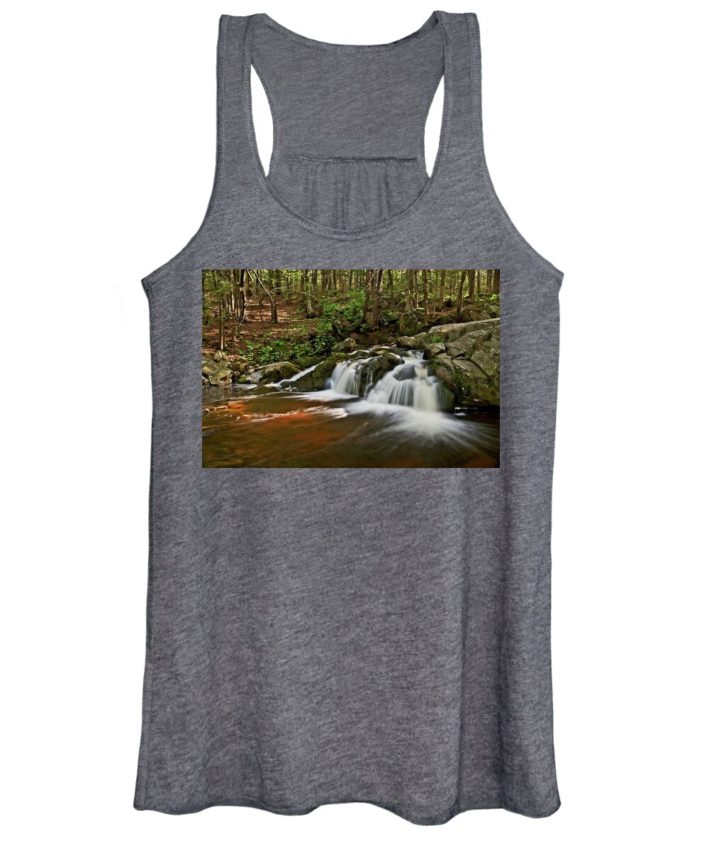 Waterfall Women's Tank Top featuring the photograph Enders Falls #1 by Allan Van Gasbeck