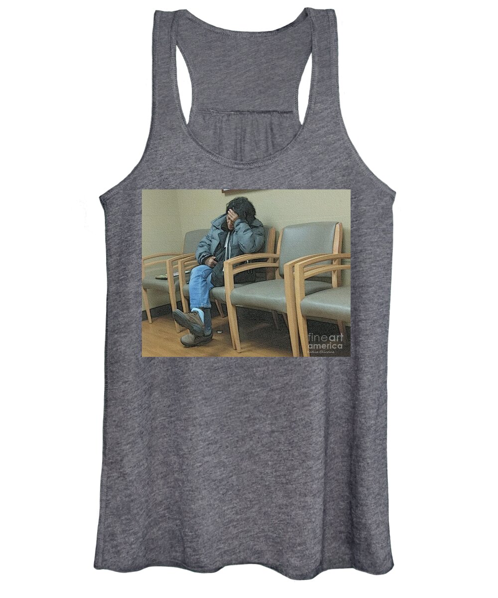 Realism Women's Tank Top featuring the photograph Endlessly Waiting by Kathie Chicoine