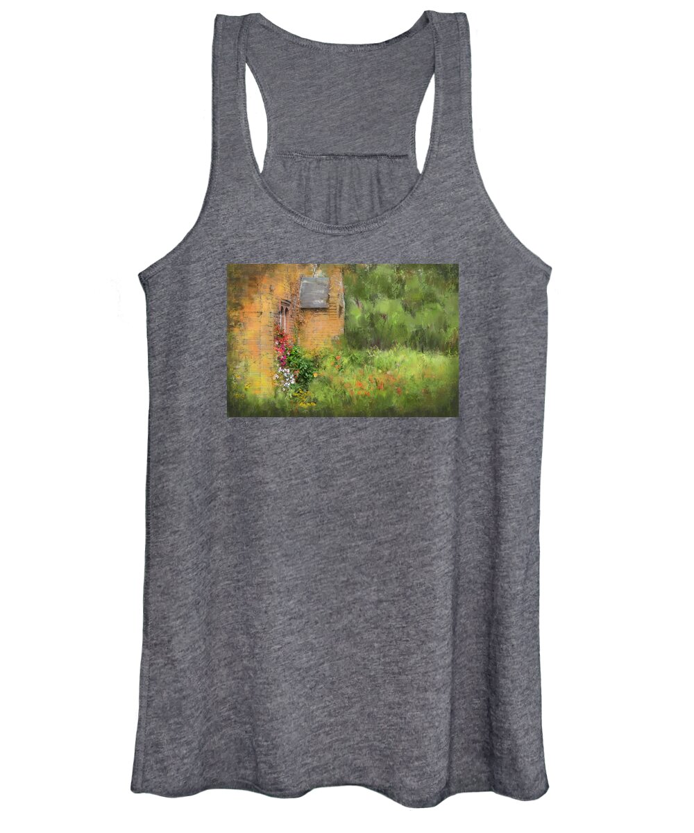 England Women's Tank Top featuring the photograph English Country Cottage by Carla Parris