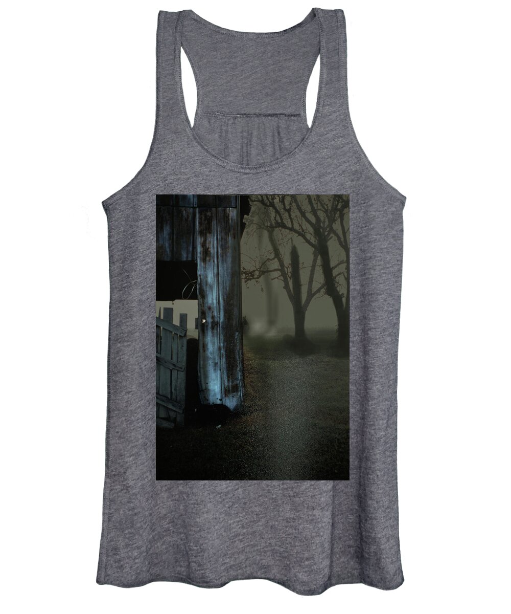 Storm Women's Tank Top featuring the photograph Enter The Storm by Lesa Fine