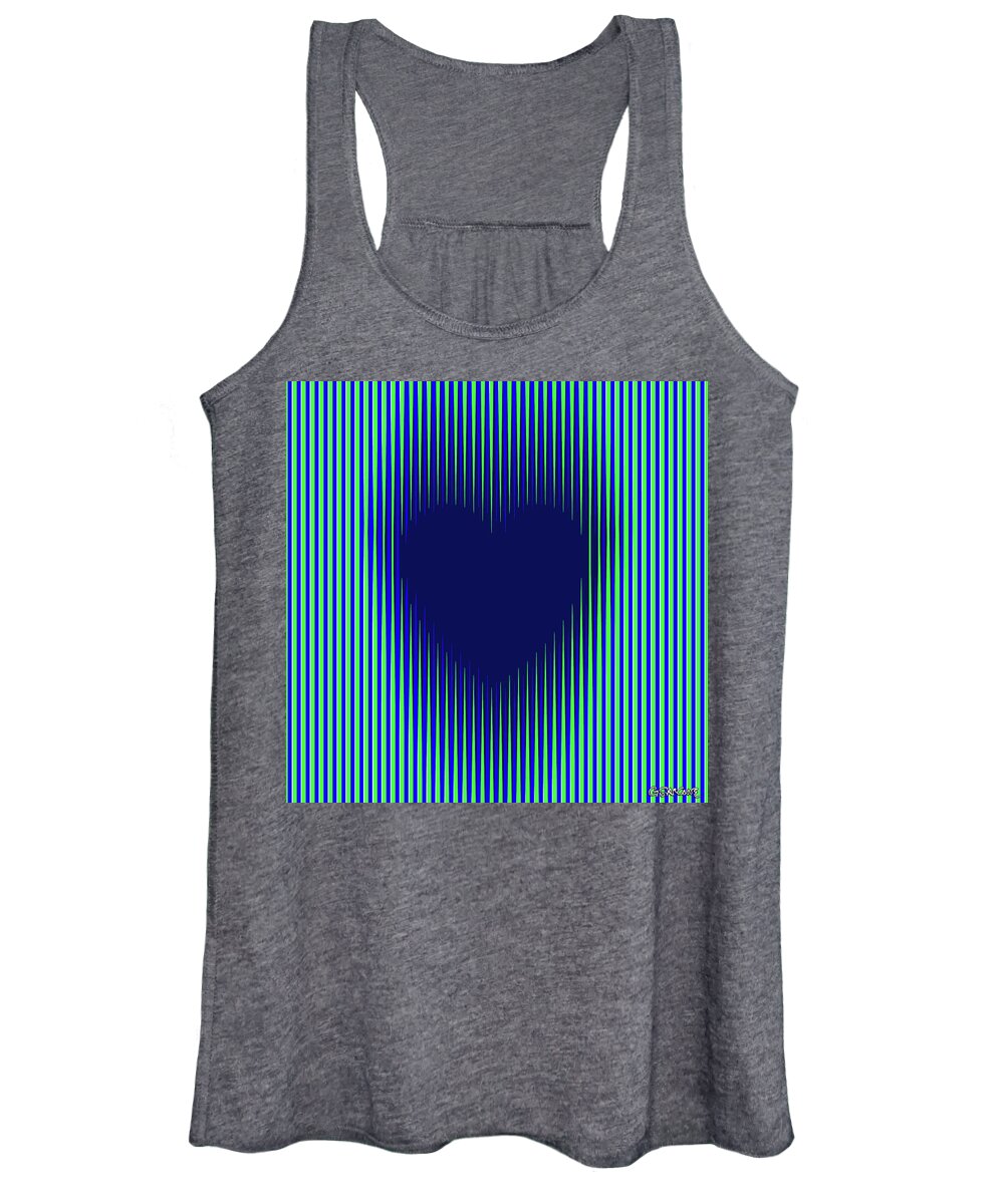 Heart Women's Tank Top featuring the mixed media Expanding Heart 2 by Gianni Sarcone