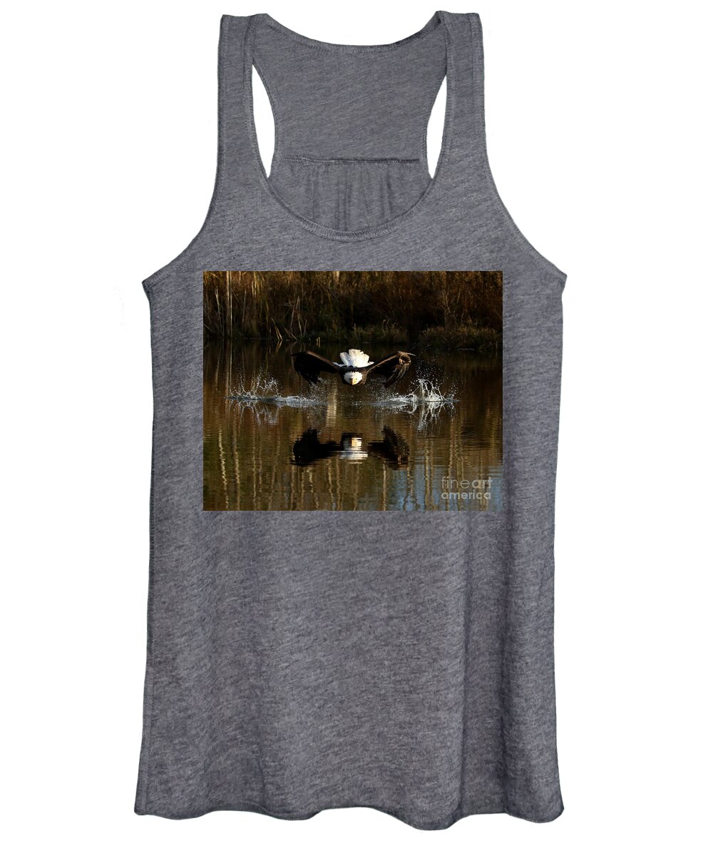 Eagle Women's Tank Top featuring the photograph Eyes on the prize by Heather King