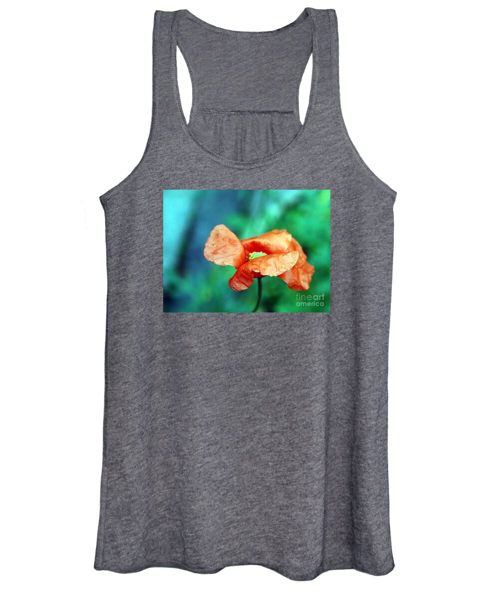 Poppy Women's Tank Top featuring the photograph Face of love by Vix Edwards