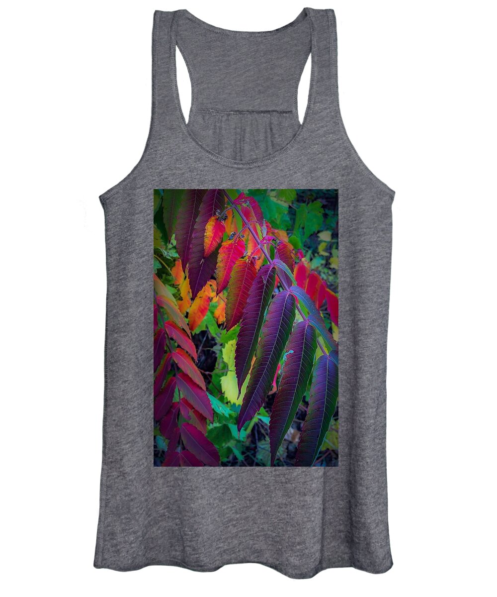  Women's Tank Top featuring the photograph Fall Feathers by Kendall McKernon