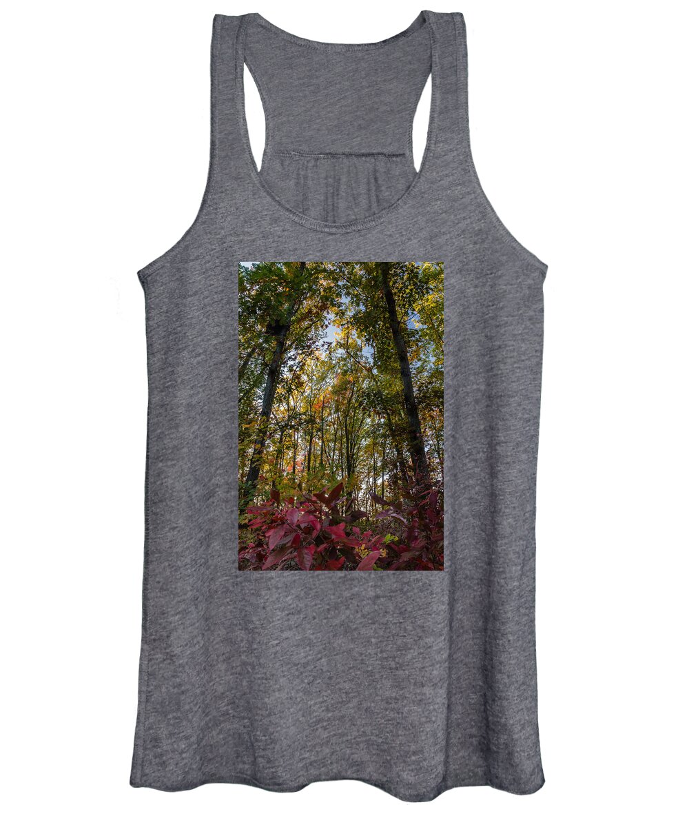 Park Women's Tank Top featuring the photograph Fall foliage by SAURAVphoto Online Store