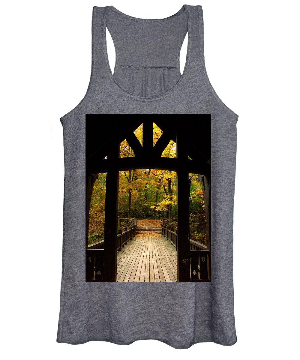 Fall Colors Women's Tank Top featuring the photograph Fall's Stained Glass by Thomas Pipia