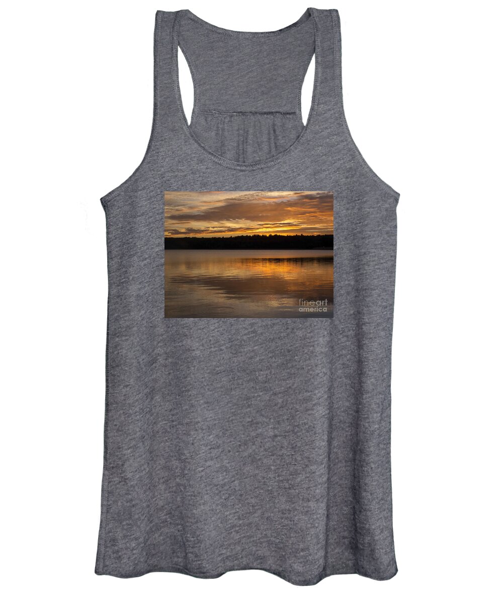 Sunset Women's Tank Top featuring the photograph Fanning the Fire by Lili Feinstein