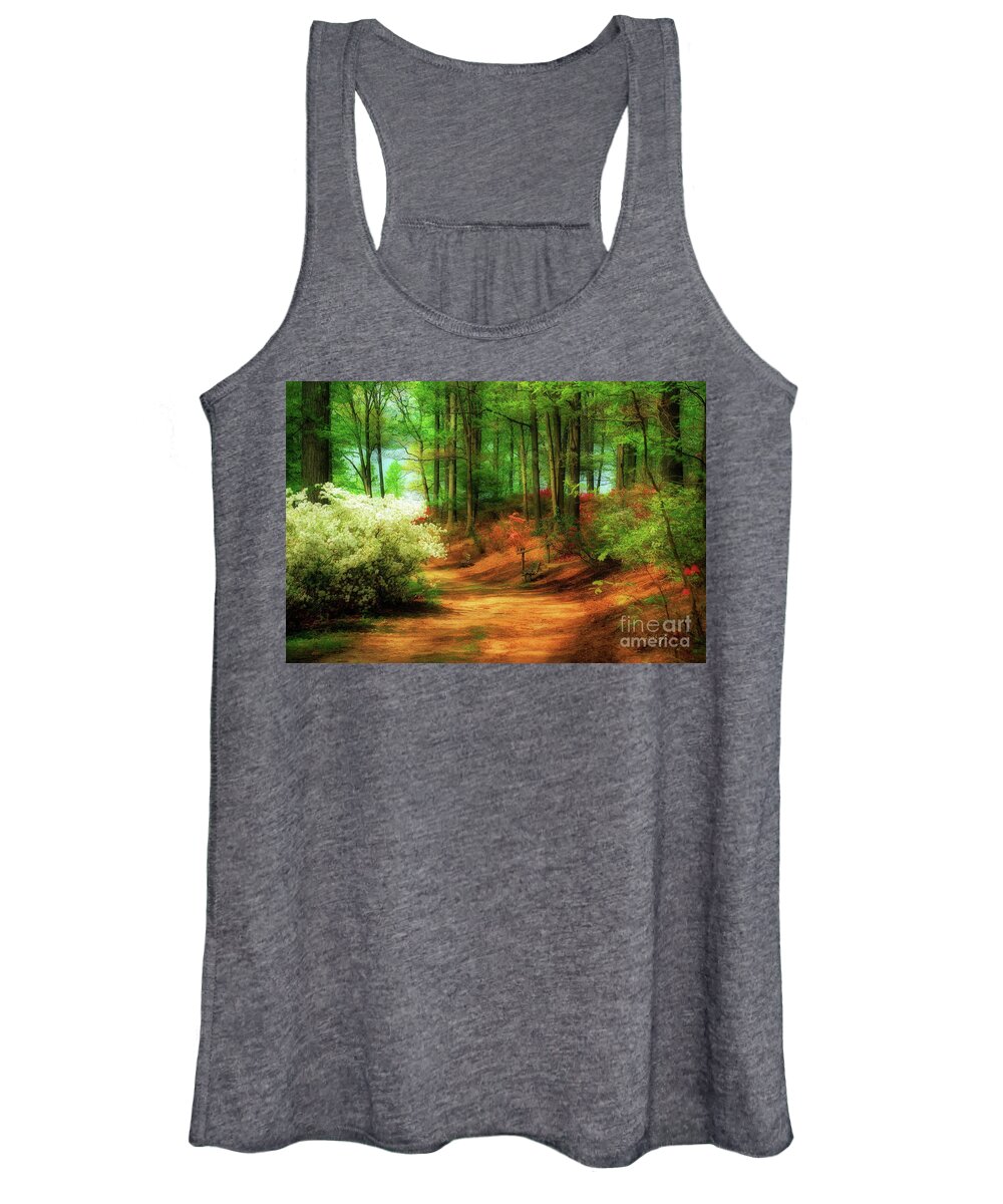 Landscape Women's Tank Top featuring the photograph Favorite Path by Lois Bryan