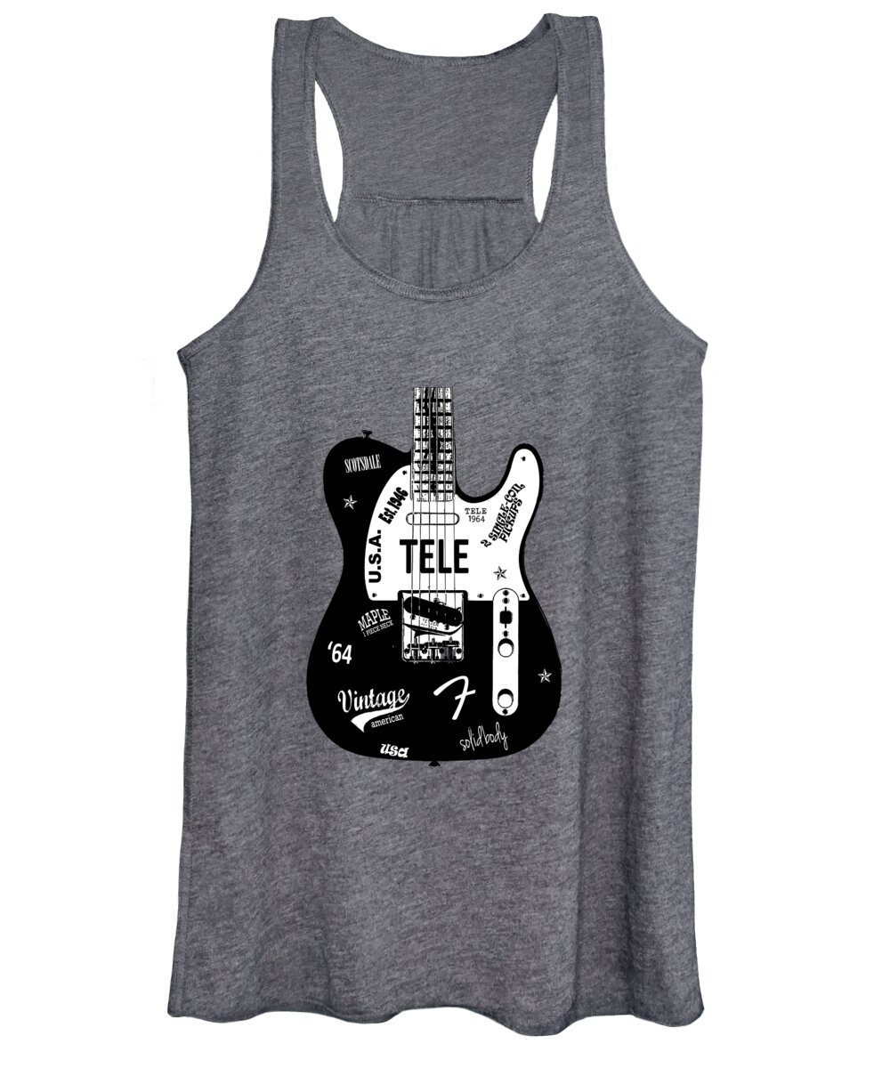 Fender Telecaster Women's Tank Top featuring the photograph Fender Telecaster 64 by Mark Rogan