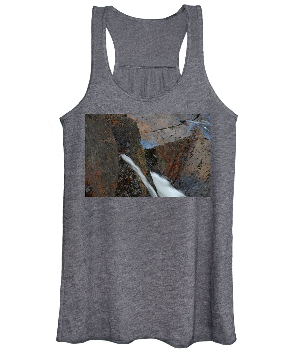 Rocks Women's Tank Top featuring the photograph Final Release by Donna Blackhall