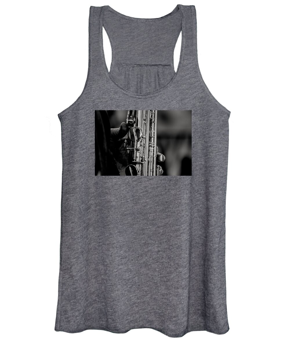 Abstract Women's Tank Top featuring the photograph Fine Art Black and White-195 by Joseph Amaral
