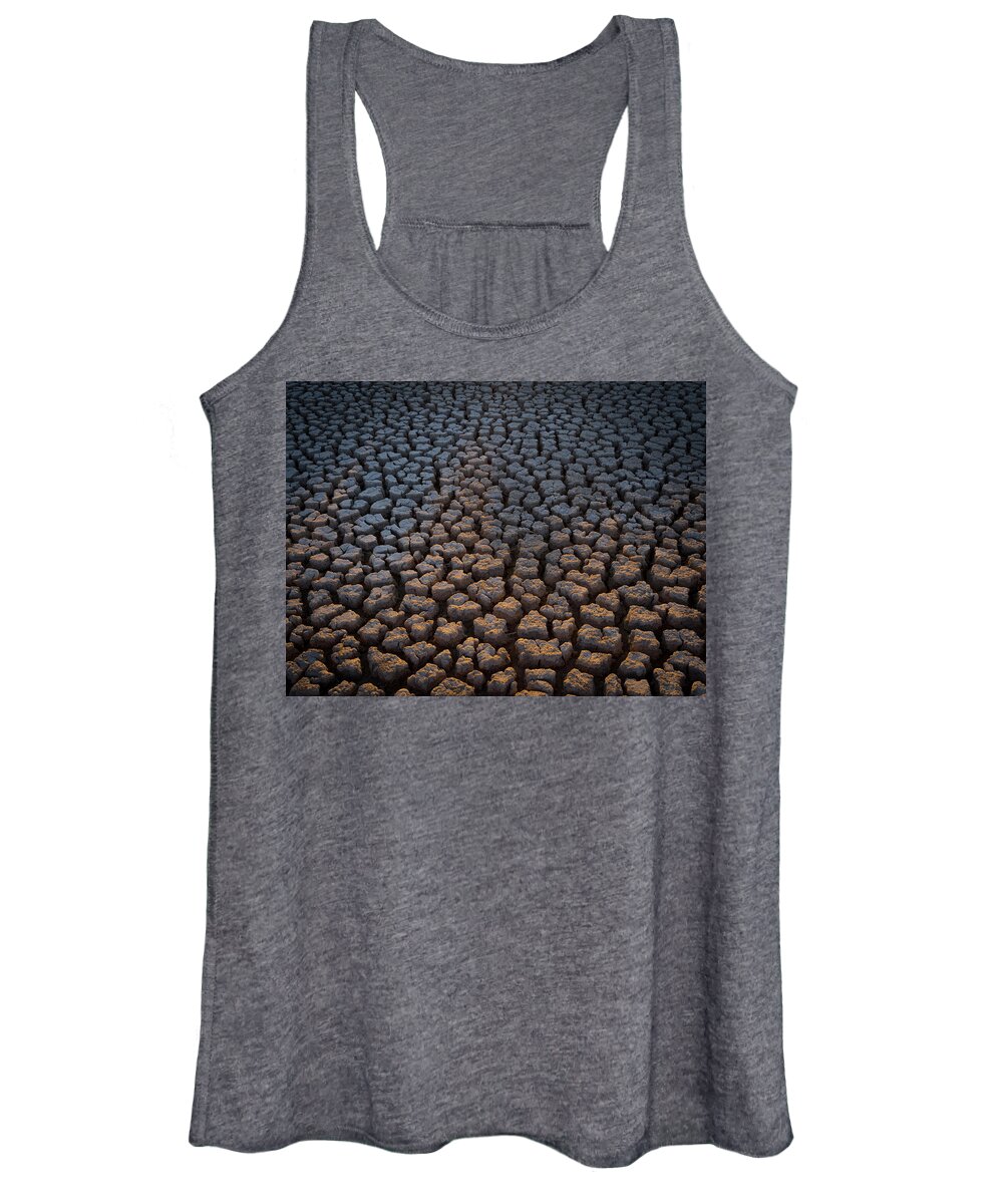 Utah Desert Women's Tank Top featuring the photograph Fire Cracks by Emily Dickey