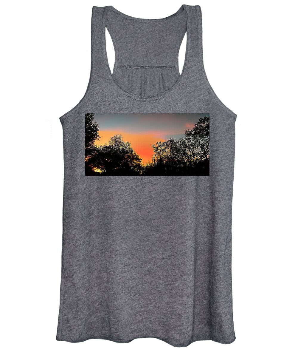 Steve Sperry Mighty Sight Studio Abstract Landscape Women's Tank Top featuring the painting Firefly by Steve Sperry