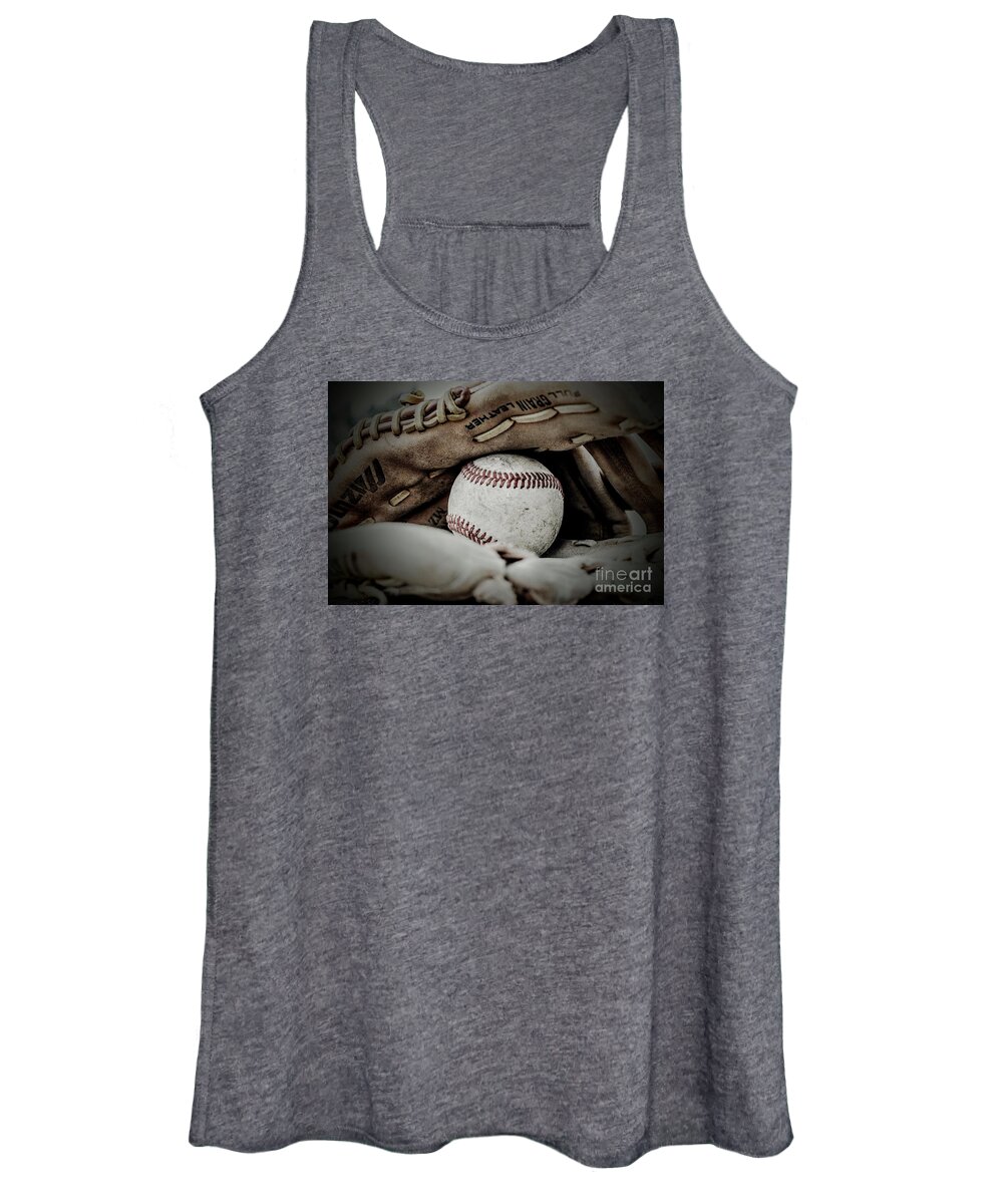 Baseball Women's Tank Top featuring the photograph First Love by Leah McPhail