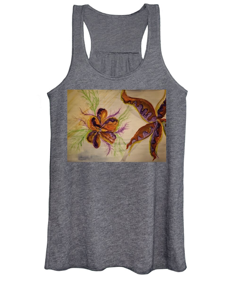 Flower Women's Tank Top featuring the painting Flora by Faashie Sha