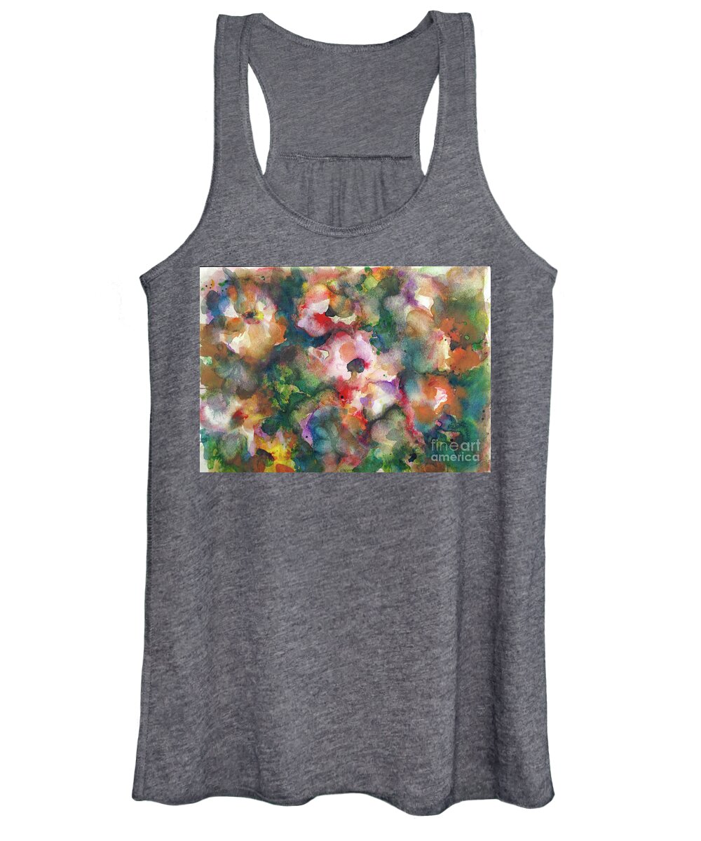 Floral Women's Tank Top featuring the painting Flower Study 2 by Francelle Theriot