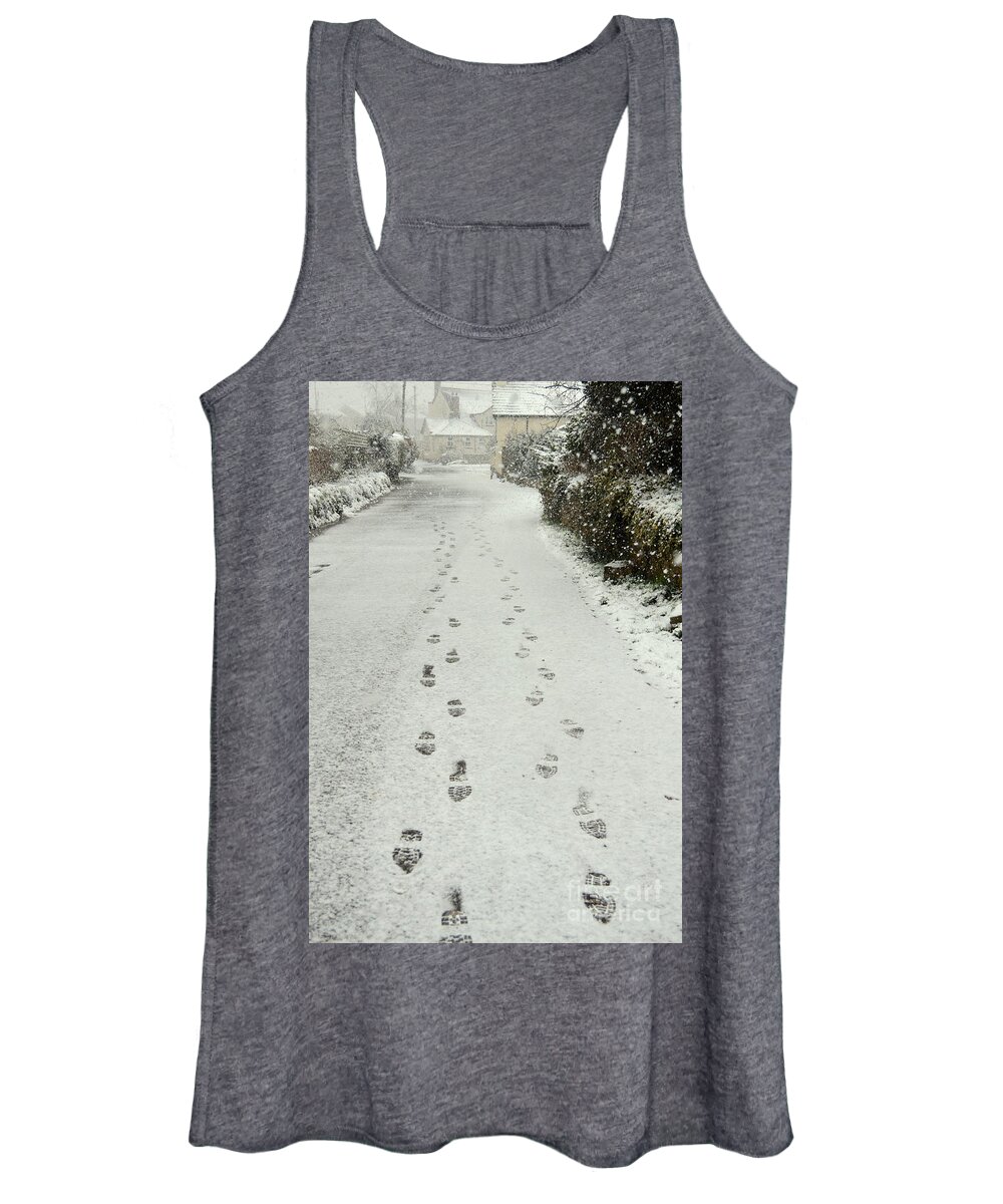 Footsteps Women's Tank Top featuring the photograph Footsteps by Andy Thompson