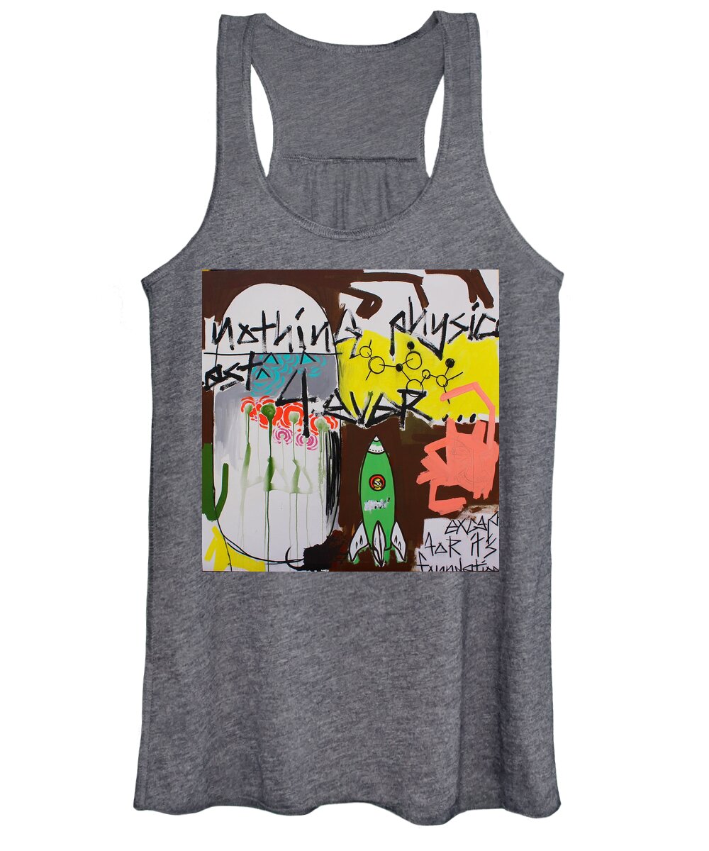 Abstract Women's Tank Top featuring the mixed media Form by Aort Reed