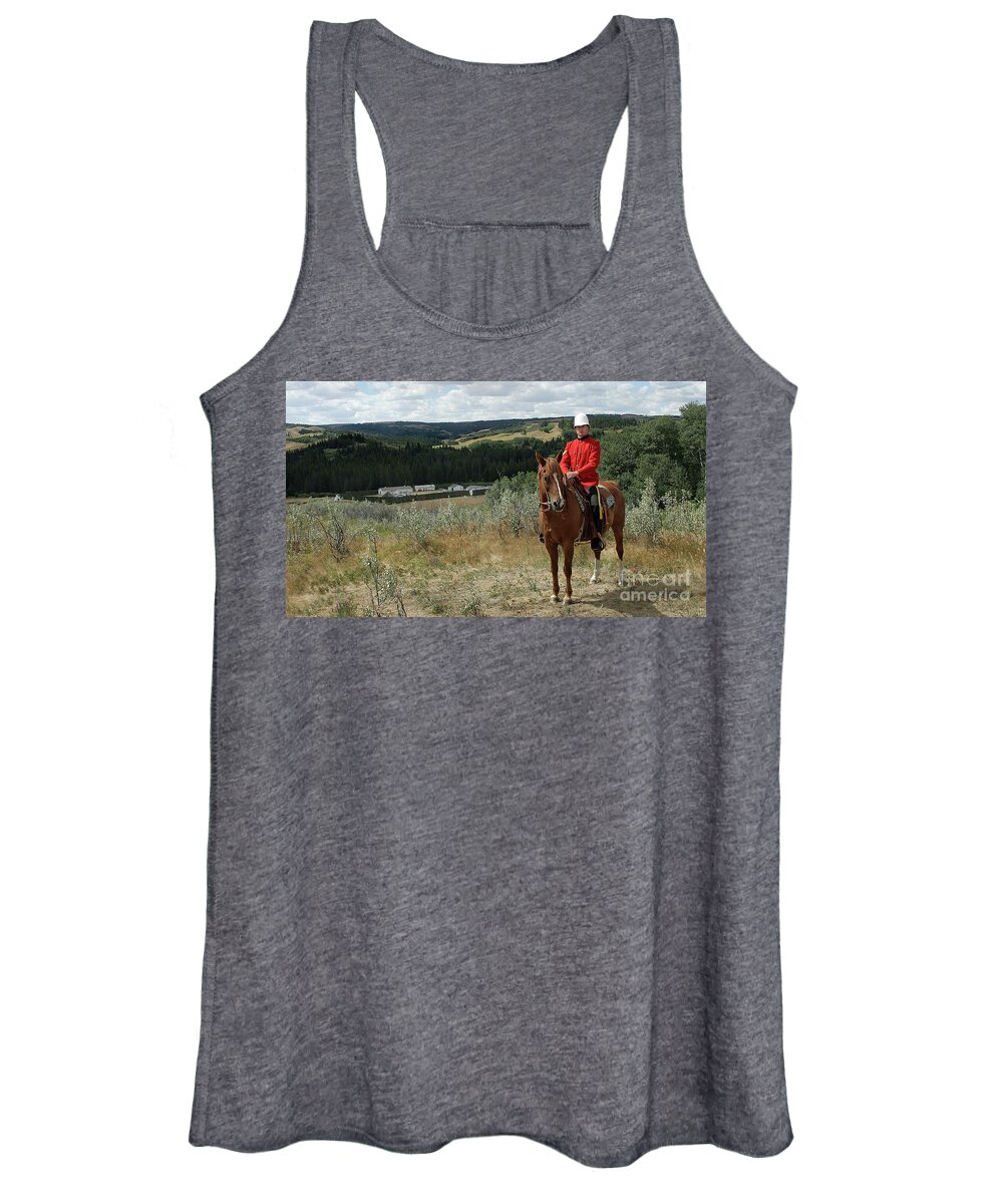  Women's Tank Top featuring the digital art Fort Walsh NWMP by Darcy Dietrich