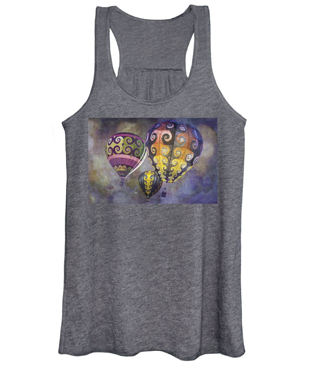 Gloria Caeli Women's Tank Top featuring the photograph Fractal Trio by Melinda Ledsome