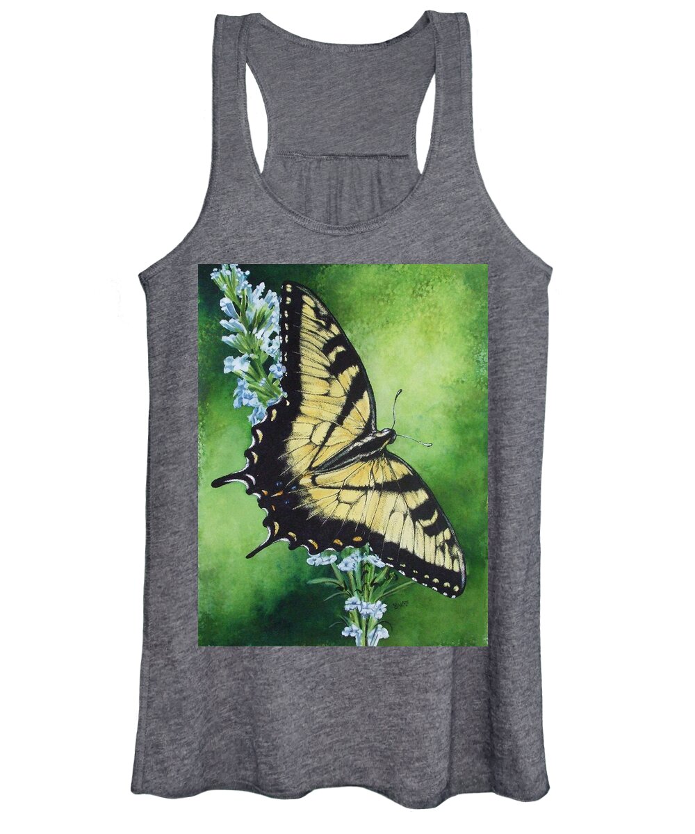 Bugs Women's Tank Top featuring the mixed media Fragile Beauty by Barbara Keith