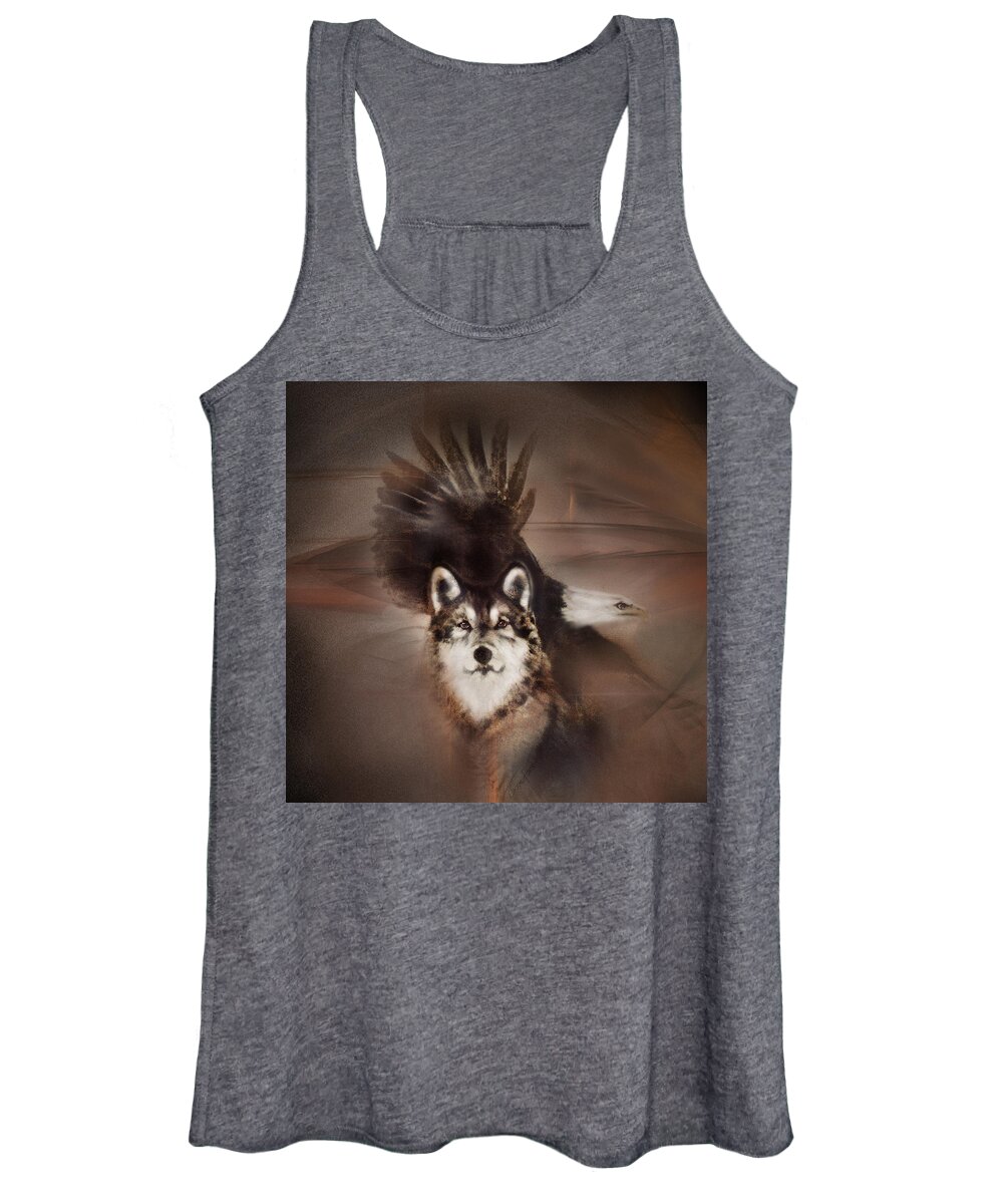 Women's Tank Top featuring the painting Freedom by Jackie Flaten