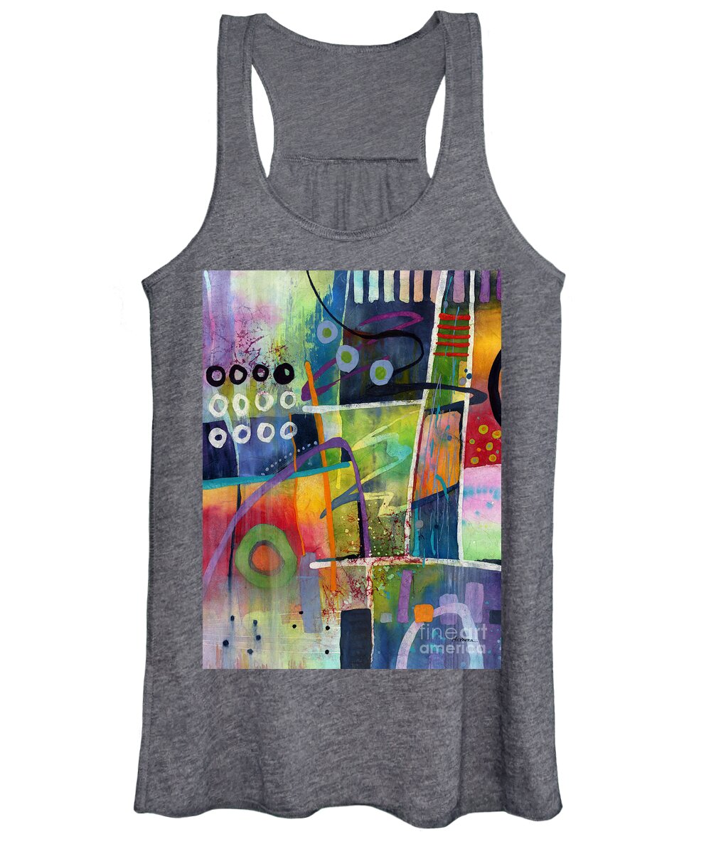 Abstract Women's Tank Top featuring the painting Fresh Jazz by Hailey E Herrera