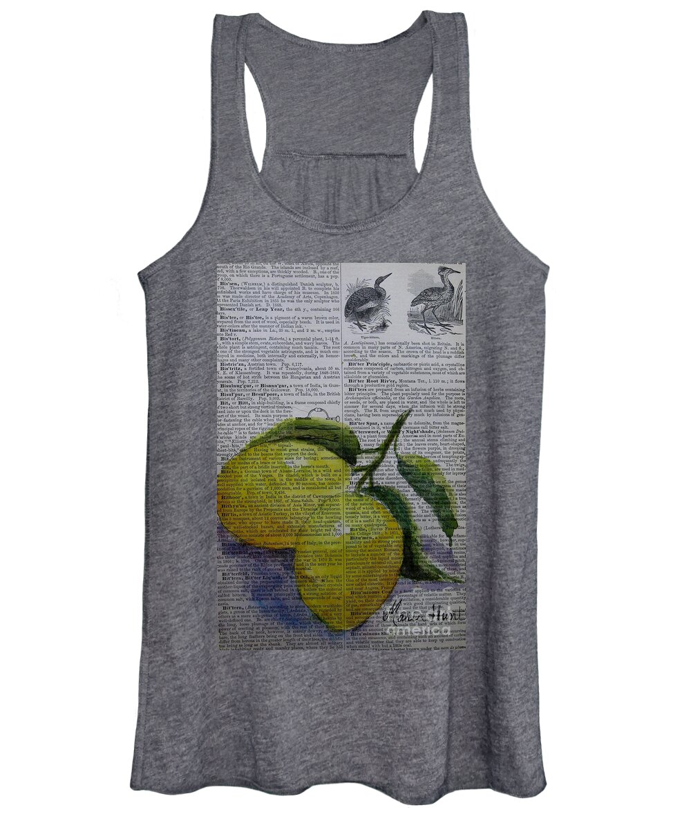 Lemons Women's Tank Top featuring the painting Freshest Lemons by Maria Hunt