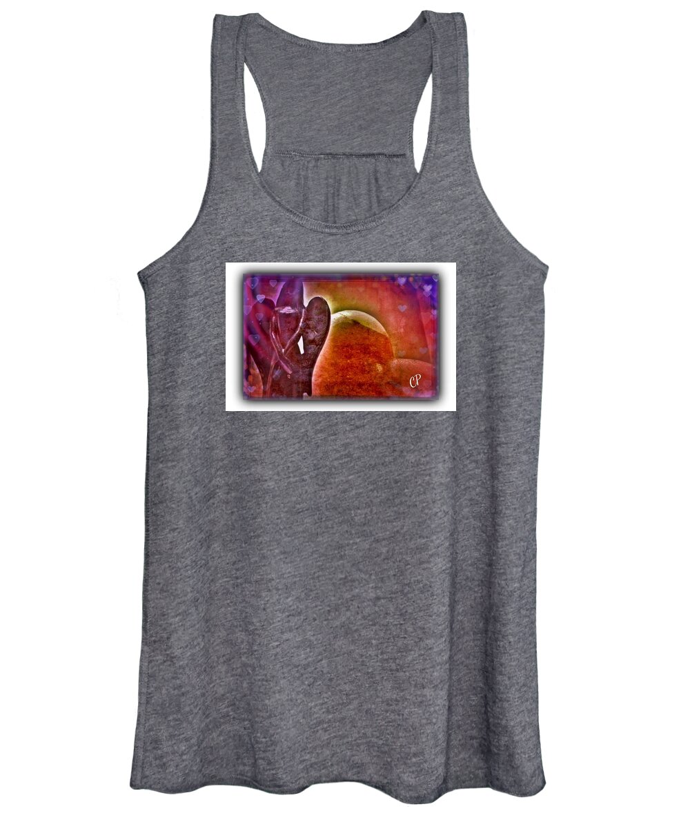 Angel Women's Tank Top featuring the digital art From the heart by Christine Paris