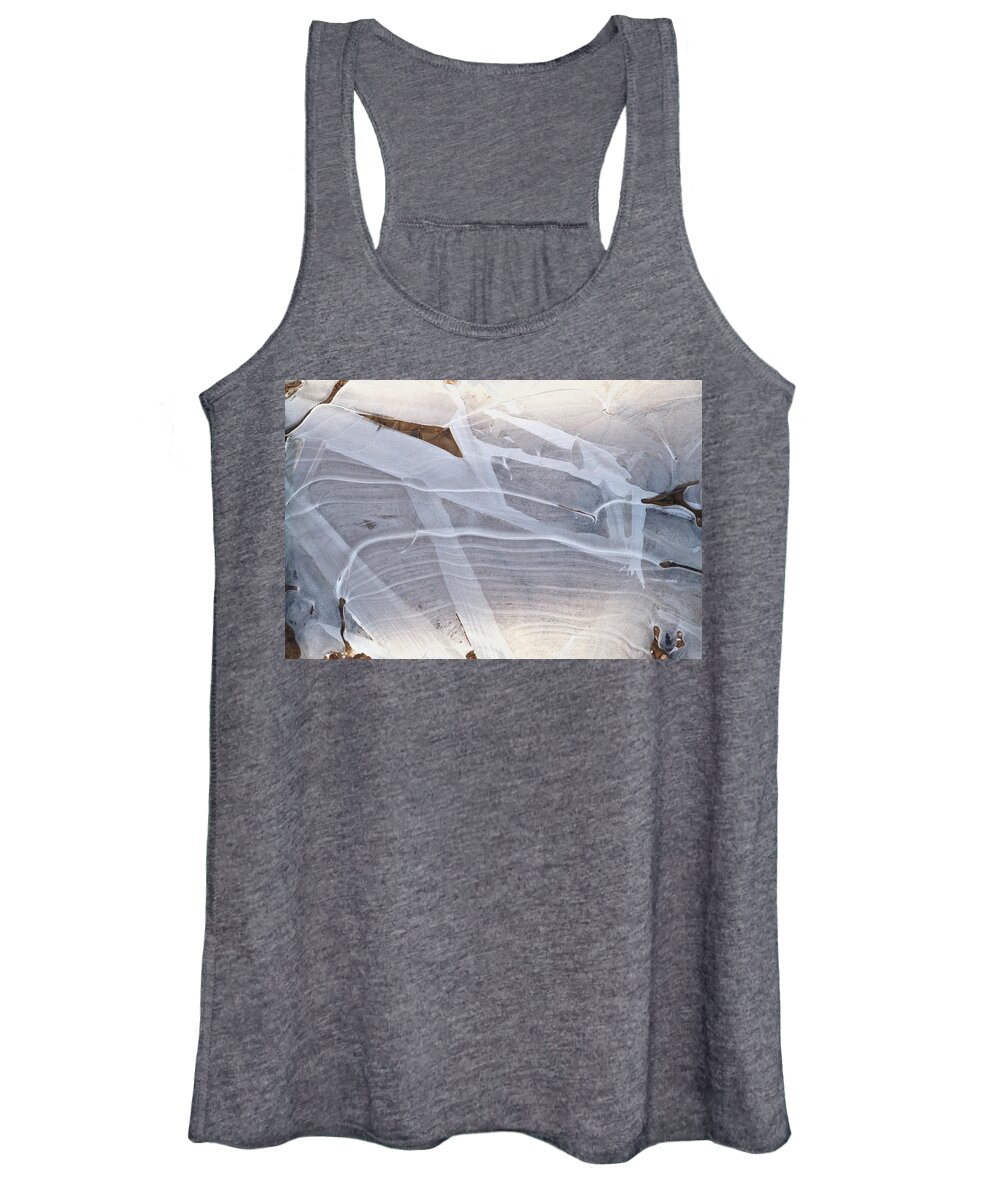 Bryce Canyon Women's Tank Top featuring the photograph Frozen Water On Ground by Amelia Racca