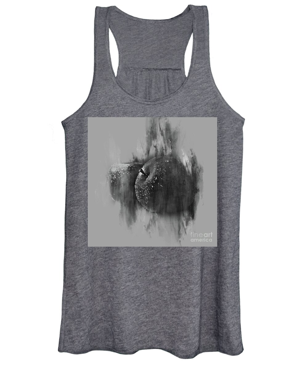 7s Flex Women's Tank Top featuring the photograph Fuji Red Apples monochrome by Jack Torcello