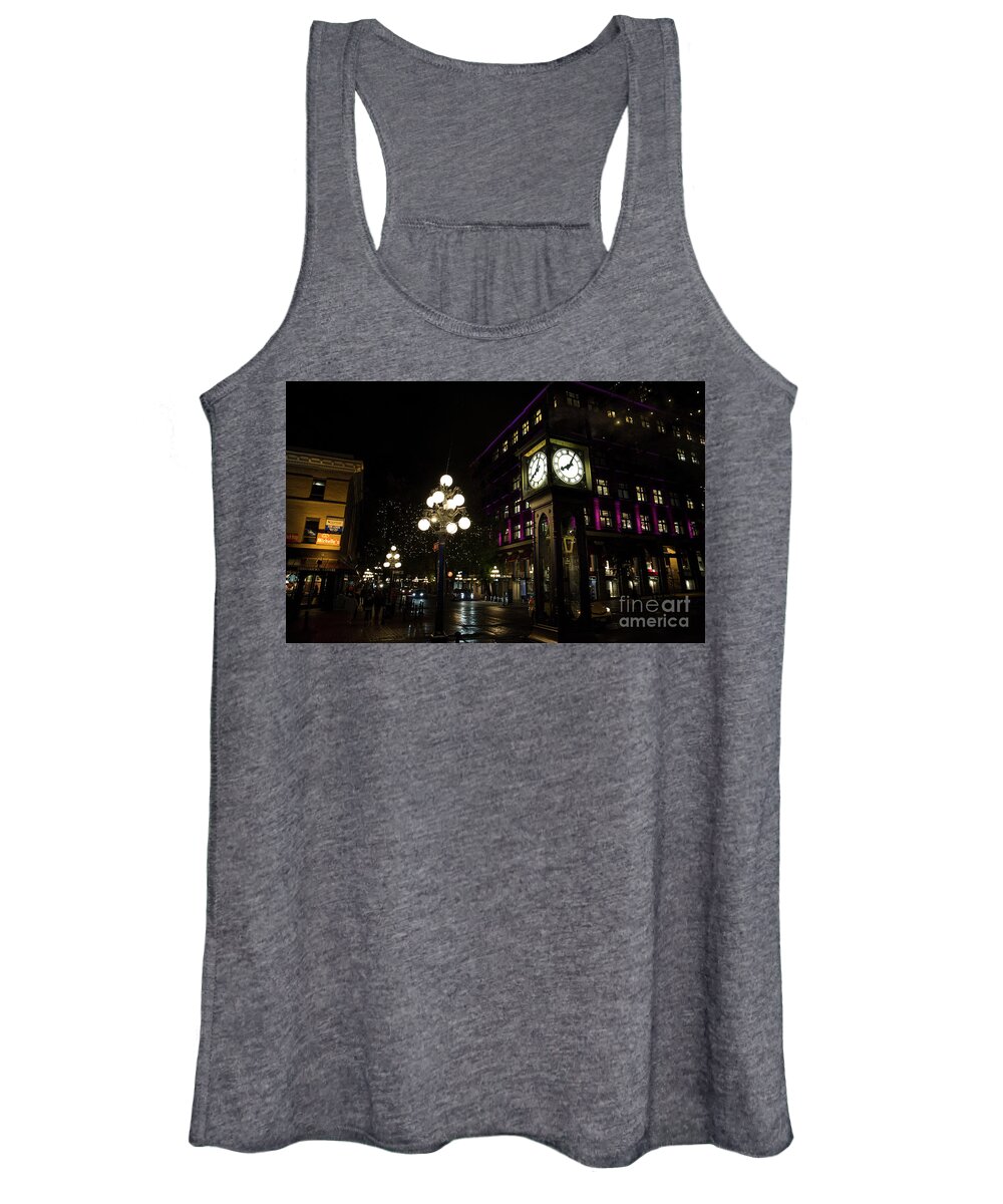 2016 Women's Tank Top featuring the photograph Gas clock in Vancouver by Agnes Caruso