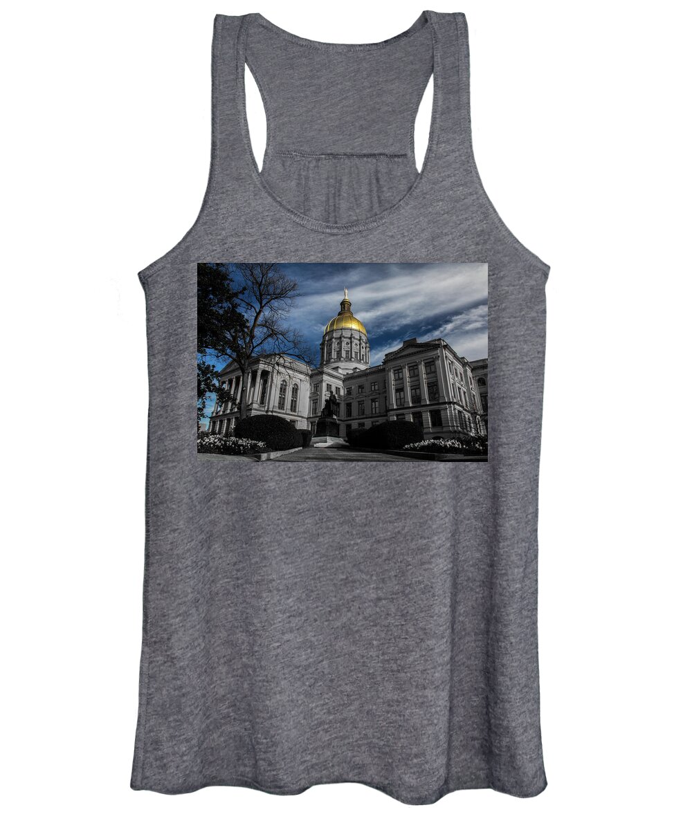 Atlanta Women's Tank Top featuring the photograph Georgia State Capital by Kenny Thomas
