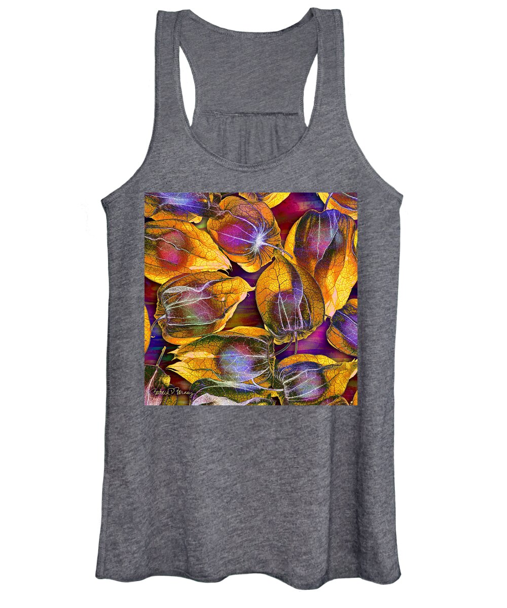 Gooseberry Women's Tank Top featuring the digital art Goosed Berry Pods by Barbara Berney