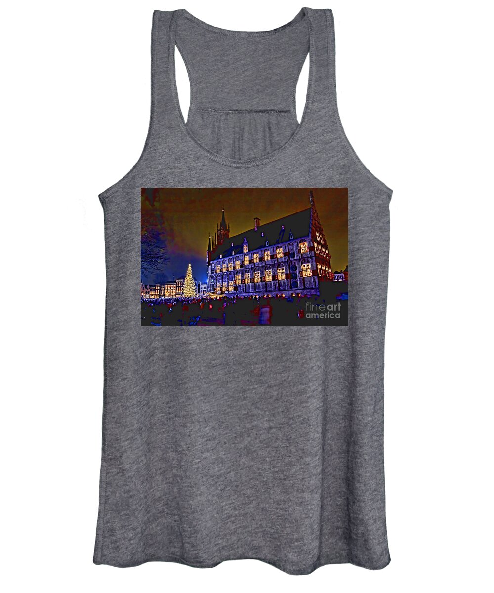 Gouda Women's Tank Top featuring the photograph Gouda by candlelight-1 by Casper Cammeraat