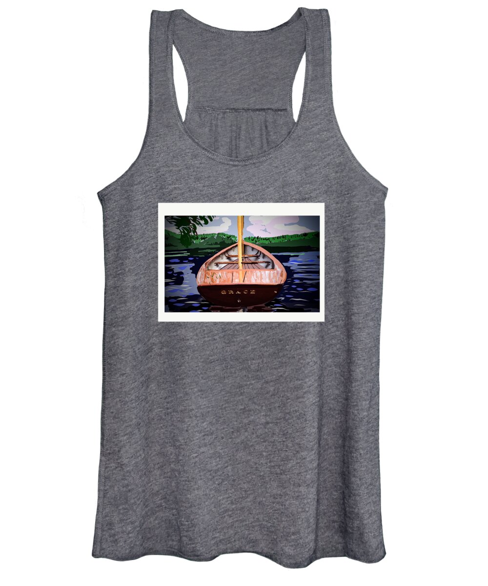  Women's Tank Top featuring the painting Grace by Francois Lamothe