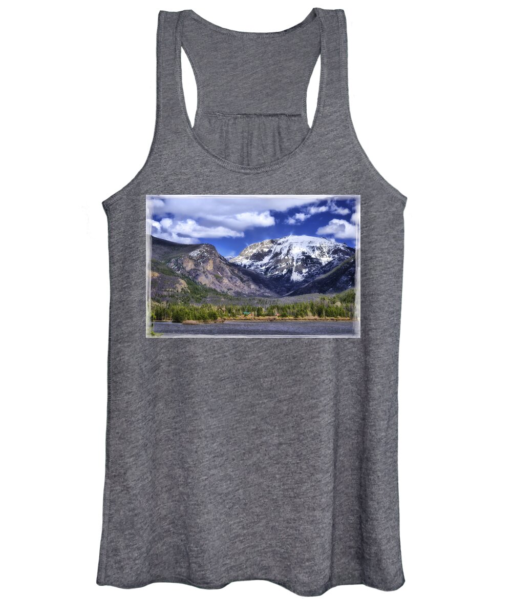 Calm Women's Tank Top featuring the photograph Grand Lake CO by Joan Carroll