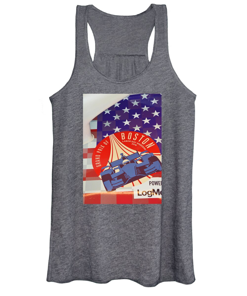 Grand Prix Women's Tank Top featuring the photograph Grand Prix of Boston by Mike Martin