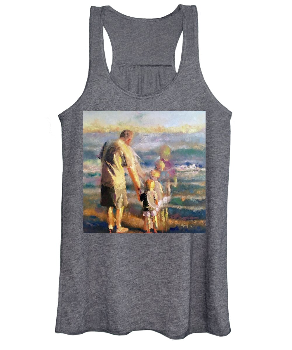  Women's Tank Top featuring the painting Grandpa Dino by Josef Kelly