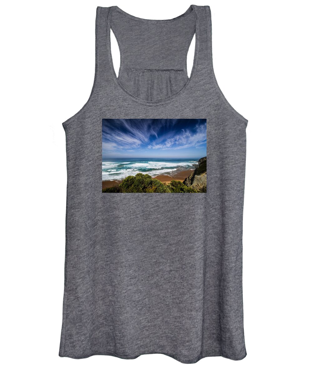 Beach Women's Tank Top featuring the photograph Great Ocean Road by Mik Rowlands