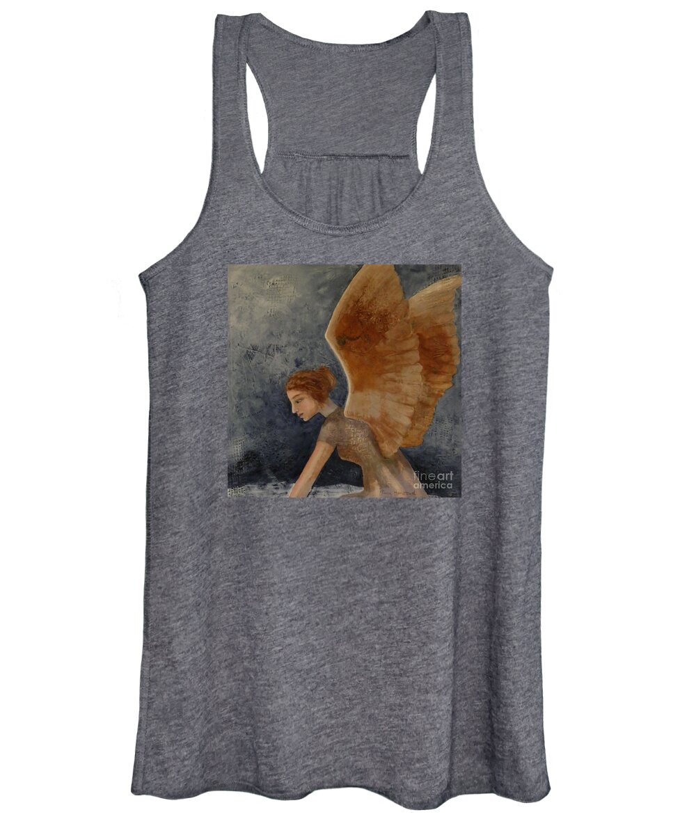 Angel Women's Tank Top featuring the painting Guardian Angel by Terry Honstead