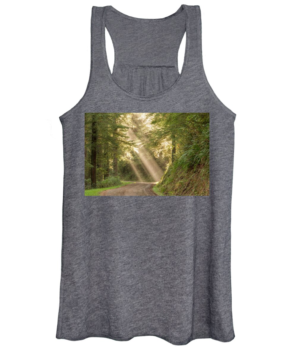 Cascade Head Women's Tank Top featuring the photograph Guiding Light by Kristina Rinell