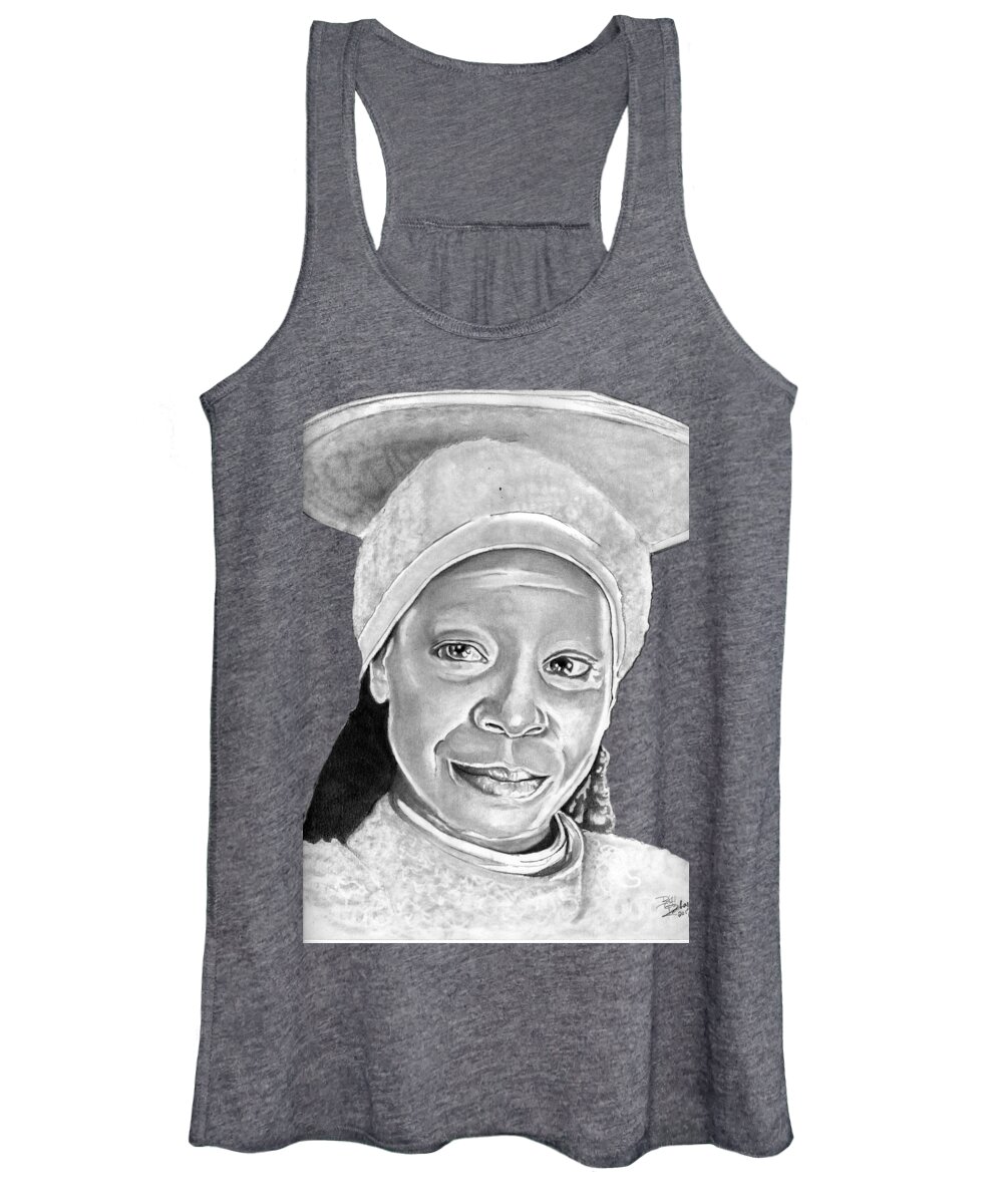 Guinan Women's Tank Top featuring the drawing Guinan by Bill Richards