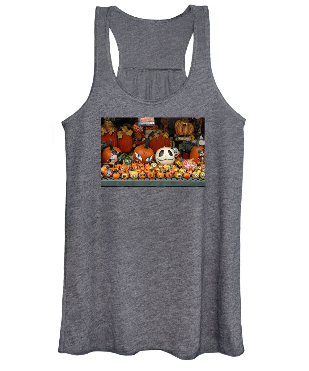 Pumpkins Women's Tank Top featuring the photograph Halloween 176 by Joyce StJames