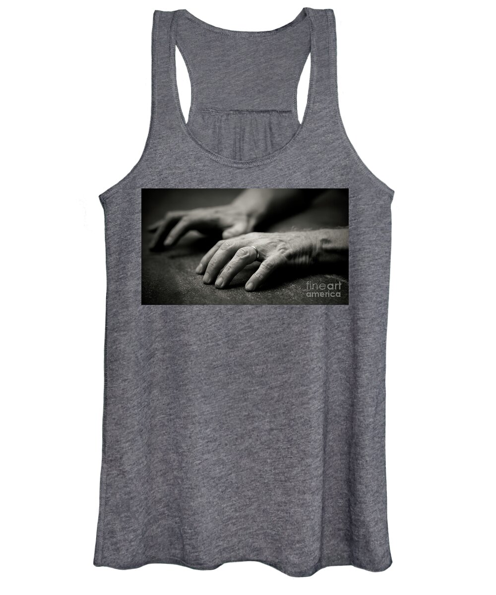 Hands Women's Tank Top featuring the photograph Hands by Agnes Caruso