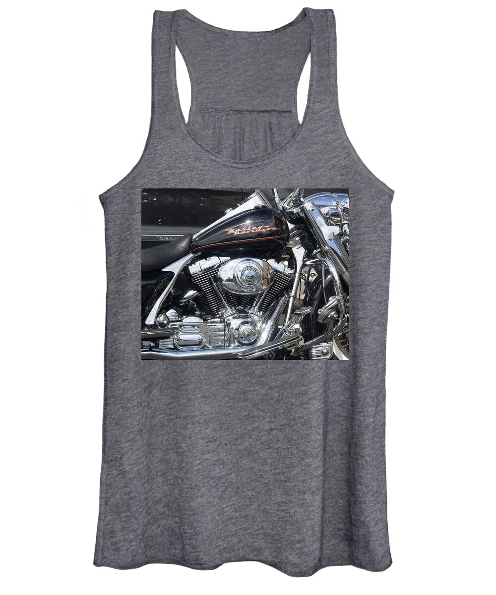 Motorcycle Women's Tank Top featuring the photograph Harley Davidson by Paul Ross