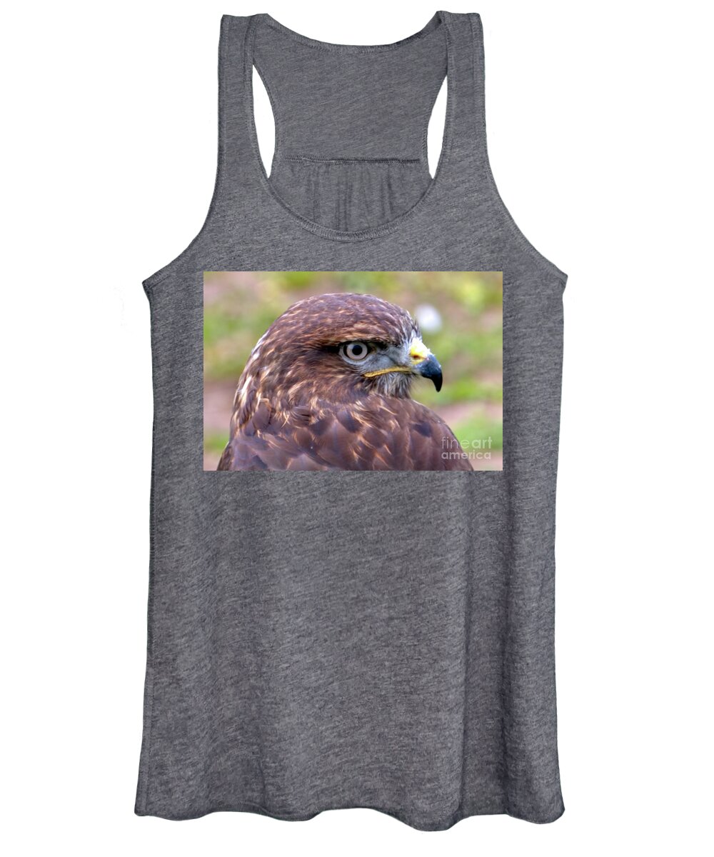 Bird Women's Tank Top featuring the photograph Hawks eye view by Stephen Melia