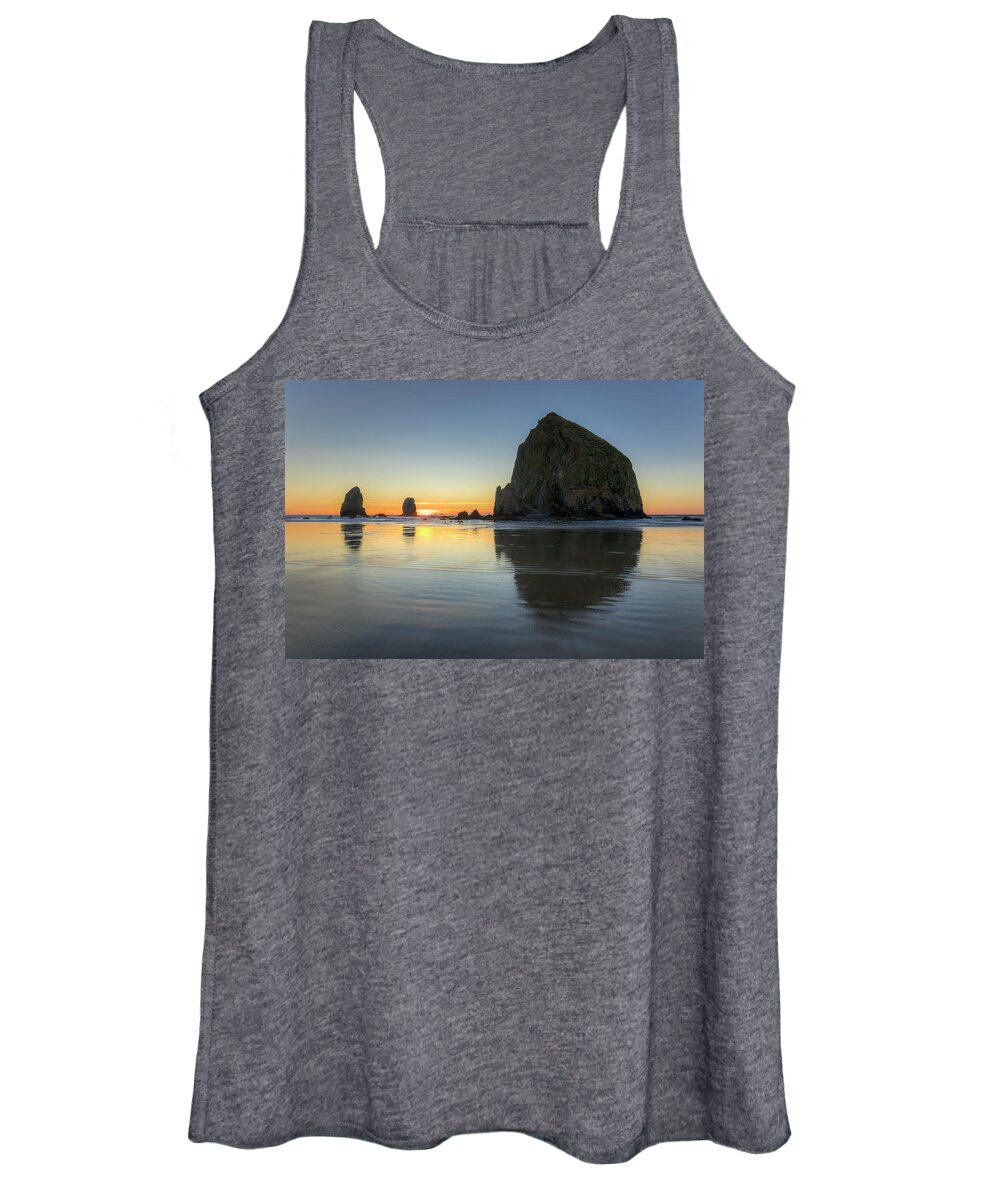 Haystack Women's Tank Top featuring the photograph Haystack Reflection 0704 by Kristina Rinell