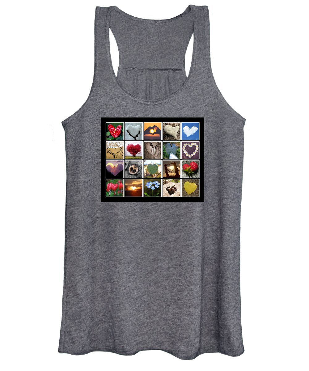Heart Women's Tank Top featuring the mixed media Heart To Art by Dave Lee